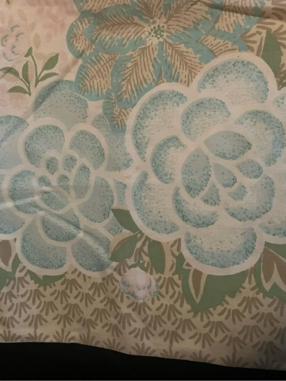 Perfection Floral standard  Vintage LinenI pillow case